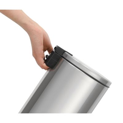 Lixeira com Pedal Tramontina Loop Aço Inox Polido 20 Litros