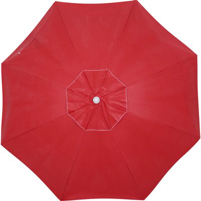 Guarda-Sol Guarapari em Bagum e Haste de Madeira 1,60m Vermelho Bel
