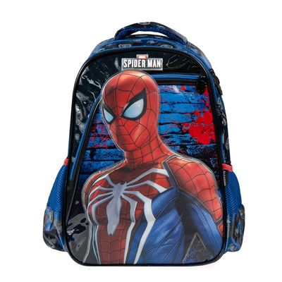Mochila Escolar Homem Aranha Azul Escuro U / Azul escuro