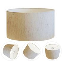 Cúpula Abajur Cilíndrica Cp-7024 ø50x25cm Linho Bege