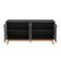 Aparador Kappesberg 4 Portas Shaker Preto Fosco/cinza Sagrado 156cm