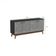 Aparador Kappesberg 4 Portas Shaker Preto Fosco/cinza Sagrado 156cm