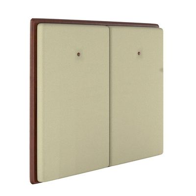 Cabeceira Estofada King 195 Cm Coral Corino Bege