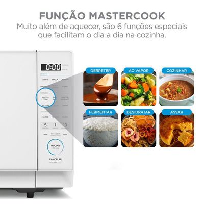 Micro-ondas 27L Branco Mastercook Midea MHP27B2 220V
