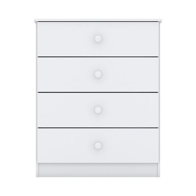 Cômoda Henn Labirinto 4 Gavetas Branco