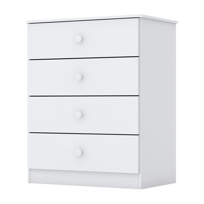 Cômoda Henn Labirinto 4 Gavetas Branco