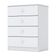 Cômoda Henn Labirinto 4 Gavetas Branco