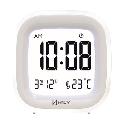 Despertador Digital Herweg Ref: 2995-021 Branco
