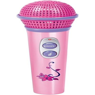 Microfone de Brinquedo com Melodias Rosa MCR-231 - Fênix