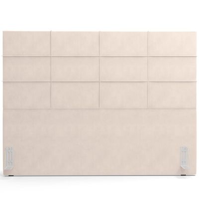 Cabeceira Cama Box Queen 160 cm Roma W01 Suede Bege - Lyam