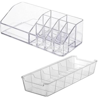 Kit Organizador de Maquiagem Acrílico e Colmeia de Gavetas G Multiuso