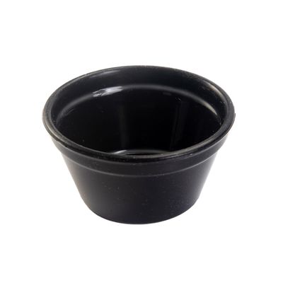 Conjunto 3 Ramequins de Silicone Cheff 150ml Preto em Silicone