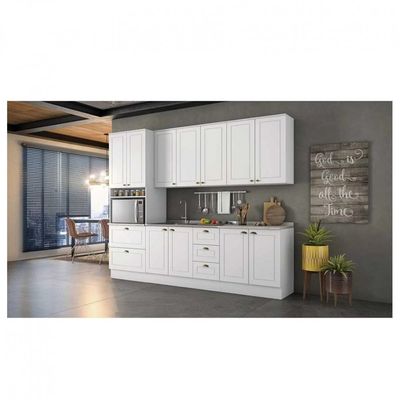 Armário Aéreo 2 Portas 80 cm Americana C356 Henn Branco