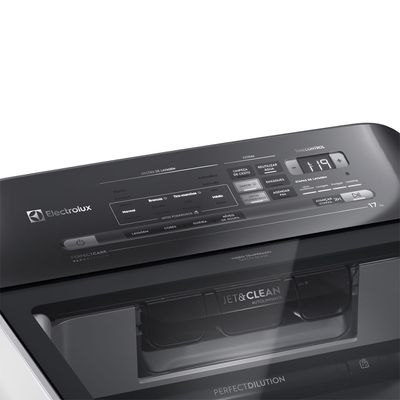 Máquina de Lavar 17kg Electrolux Perfect Care Digital com Vapor e Jatos Poderosos (LEH17) 220V