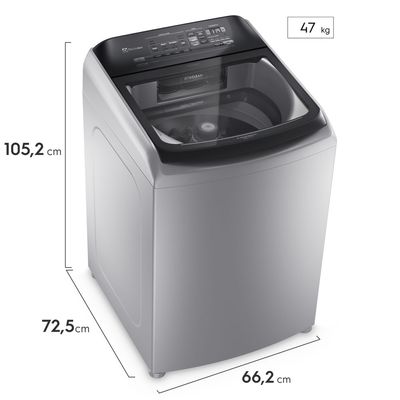 Máquina de Lavar 17kg Electrolux Perfect Care Digital com Vapor e Jatos Poderosos (LEH17) 220V