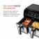 Fritadeira Air Fryer Dual Duplo Cesto 8L Mondial AFD-01-BI Preto / 220V