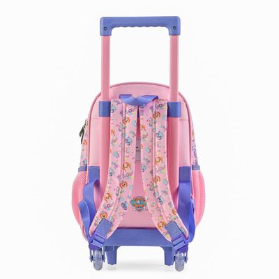 Kit Mochila de Rodinha e Lancheira Térmica Infantil Feminina Patrulha Canina Skye Baby Rosa Clara