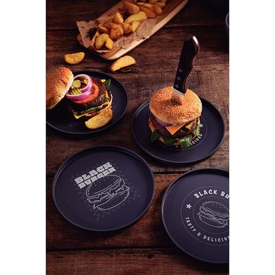 Prato Black Burger em Polipropileno Cinza - Tramontina Cinza