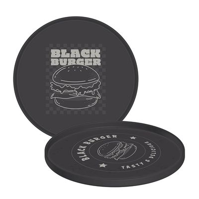 Prato Black Burger em Polipropileno Cinza - Tramontina Cinza