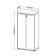 Armário Para Escritório 160cm 02 Portas com Chave Unik A02 Freijó Branco - Lyam Decor