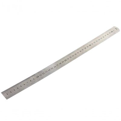 Régua Metal Inoxidável Baixo Relevo 40cm
