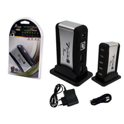 Hub Com 7 Portas Usb 2.0 com Fonte de Alimentação Notebook