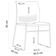 Cadeira Empilhável Fixa Link F02 Base Aço Nude - Lyam Decor