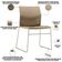 Kit 04 Cadeiras Empilhável Fixa Link F02 Base Aço Nude - Lyam Decor
