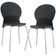 Kit 02 Cadeiras Para Sala De Jantar Cozinha Mond F02 Base Aço Branco Preto - Lyam Decor