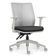 Cadeira de Escritório Giratória Diretor Flow F02 Base Cinza Sintético Preto - Lyam Decor