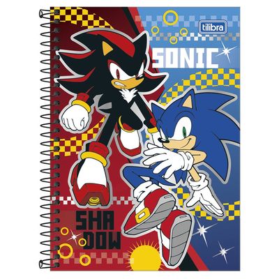 Caderno Universitário Tilibra Sonic Espiral 1 Matéria 80 Folhas - Item Sortido