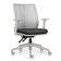 Kit 2 Cadeiras de Escritório Giratória Diretor Flow F02 Base Cinza Crepe Preto - Lyam Decor