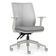 Kit 2 Cadeiras de Escritório Giratória Diretor Flow F02 Base Cinza Sintético Cinza - Lyam Decor