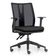 Kit 2 Cadeiras de Escritório Giratória Diretor Flow F02 Base Preta Crepe Preto - Lyam Decor