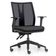 Kit 2 Cadeiras de Escritório Giratória Diretor Flow F02 Base Preta Sintético Preto - Lyam Decor