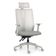 Kit 2 Cadeiras Escritório Giratória Presidente Flow F02 Base Cinza Crepe Cinza - Lyam Decor