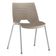 Kit 06 Cadeiras Empilhável Fixa Liked F02 Base Aço Cinza Nude - Lyam Decor