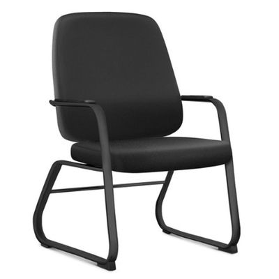 Kit 02 Cadeiras Executiva Diretor Base Fixa Hub F02 Sintético Preto - Lyam Decor