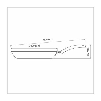 Frigideira Tramontina Turim Antiaderente Max Chumbo 28cm 2 L