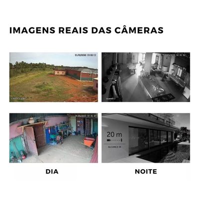 Kit Cftv 8 Cameras Intelbras Com Dvr 8 Canais Cameras 1120b