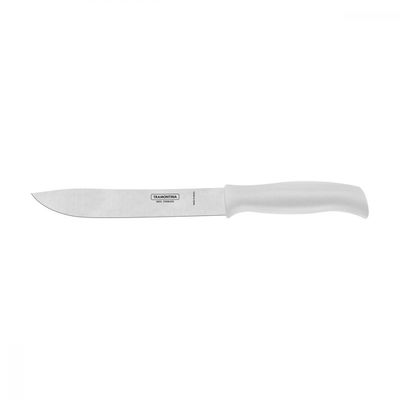 Faca para Cozinha Tramontina Profit com Lâmina em Aço Inox e Cabo de Polipropileno Branco 7"