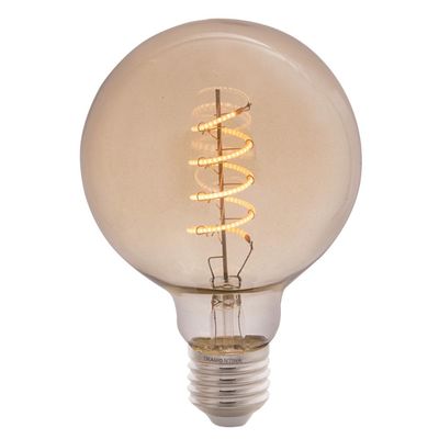 Lâmpada LED de Filamento Espiral  Tramontina G95 4 W 2200 K Luz Amarela Âmbar