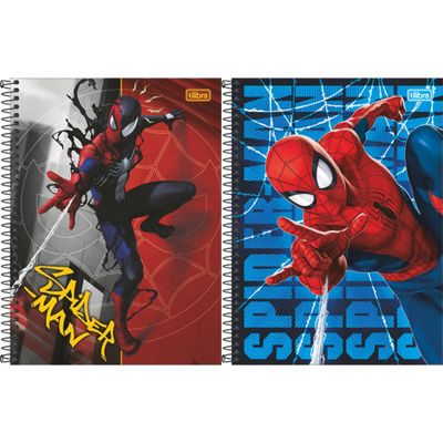 CADERNO CAPA DURA UNIVERSITÁRIO SPIDER MAN 10M 160F TILIBRA