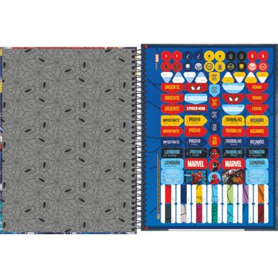 CADERNO CAPA DURA UNIVERSITÁRIO SPIDER MAN 10M 160F TILIBRA