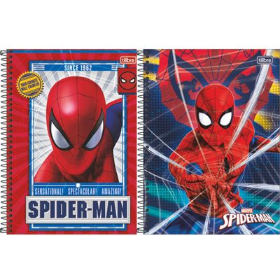 CADERNO CAPA DURA UNIVERSITÁRIO SPIDER MAN 10M 160F TILIBRA
