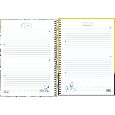 CADERNO CAPA DURA UNIVERSITÁRIO SNOOPY CORE 10M 160F TILIBRA