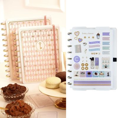 CADERNO ROSE KEY BY ISA AKKARI - CADERNO INTELIGENTE GRANDE