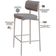 Kit 02 Banquetas Alta Bar Cozinha Sala De Jantar Aço Branco Kaira C01 Linho Cinza - Lyam Decor