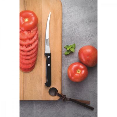 Faca para Tomate Tramontina Ultracorte com Lamina em Aço Inox e Cabo de Polipropileno Preto 5"