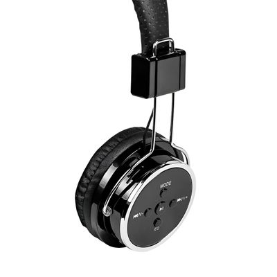 Fone Bluetooth Over-Ear Dobrável com Som Hi-Fi, 8h de Bateria e Conexão Estável - Bluetooth Microfone Som | Cor:Preto